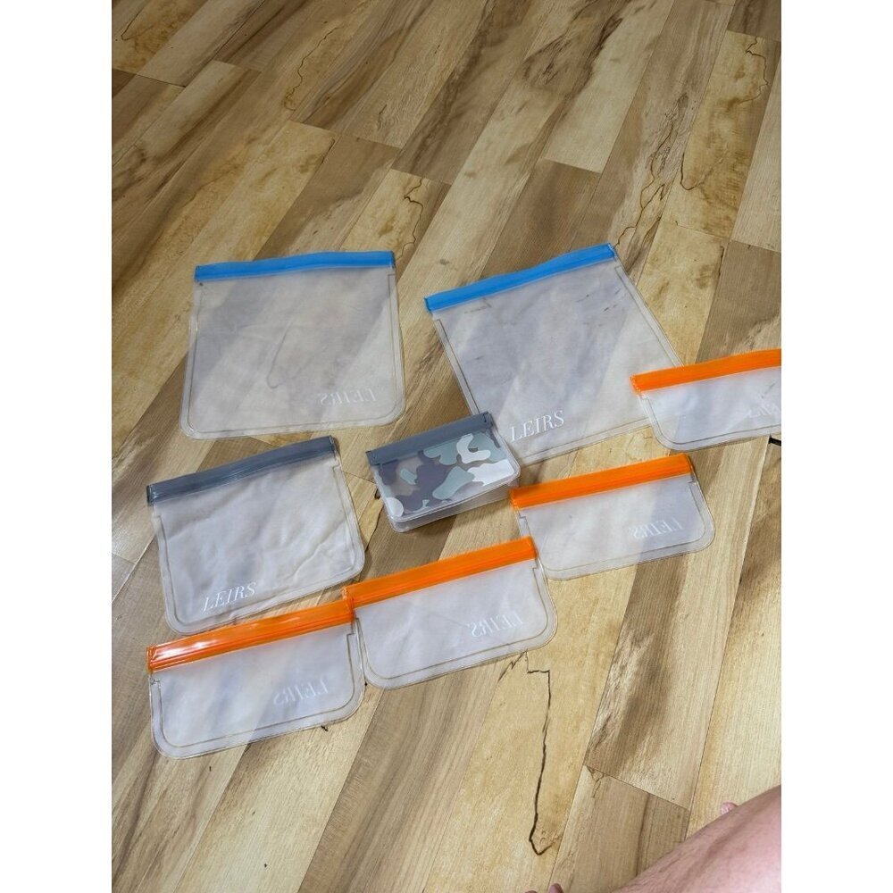 LEIRS lot of reusable plastic storage bags